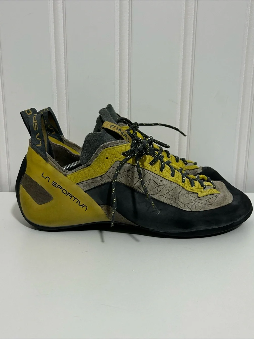 La Sportiva Men's Yellow and Gray Climbing Shoes